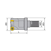 QCH series QCH - RD QCH-16/20/25/32-RD07/10/16-M8/10/12/16-02/03 - Makotools Industrial Supply Tools for Metal Cutting